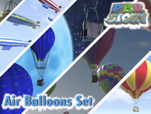 Unity Ballon Air Balloons Set | 3D Air | Unity Asset Store