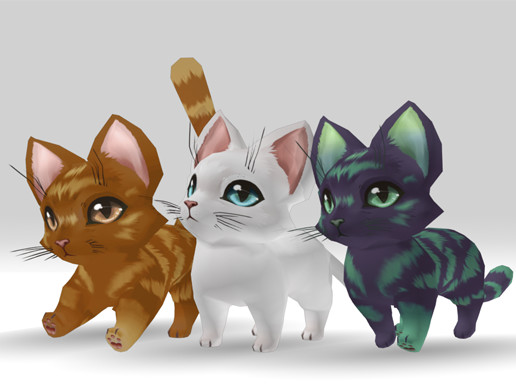 Hand Painted Cat Bundle | 3D Characters | Unity Asset Store