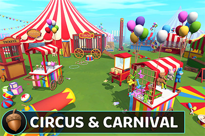 Low Poly Circus & Carnival Pack