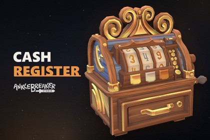 Stylized Cash Register & Icons - 3 Tiers - AAA Quality