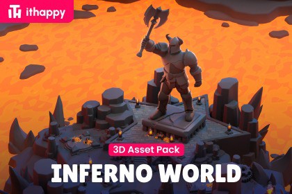 Inferno World Free - Low Poly 3D Models