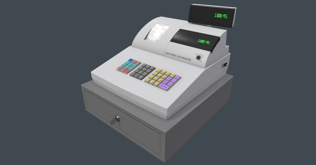 Modern Cash Register | 3D 전자제품 | Unity Asset Store