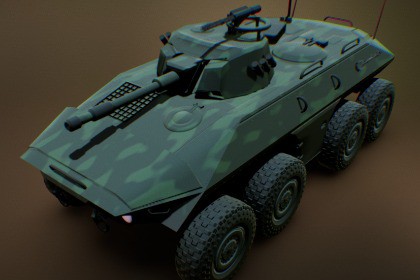 spahpanzer-luchs low poly for game