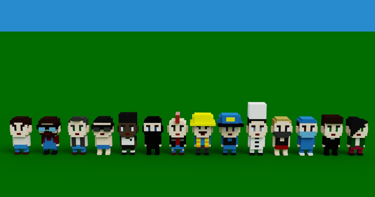 VoxelSimpleChars | 3D Characters | Unity Asset Store