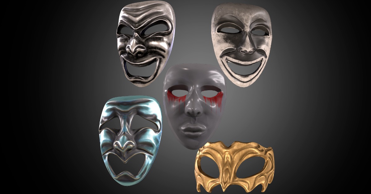 Theater Masks Pack | Props | Unity Asset Store