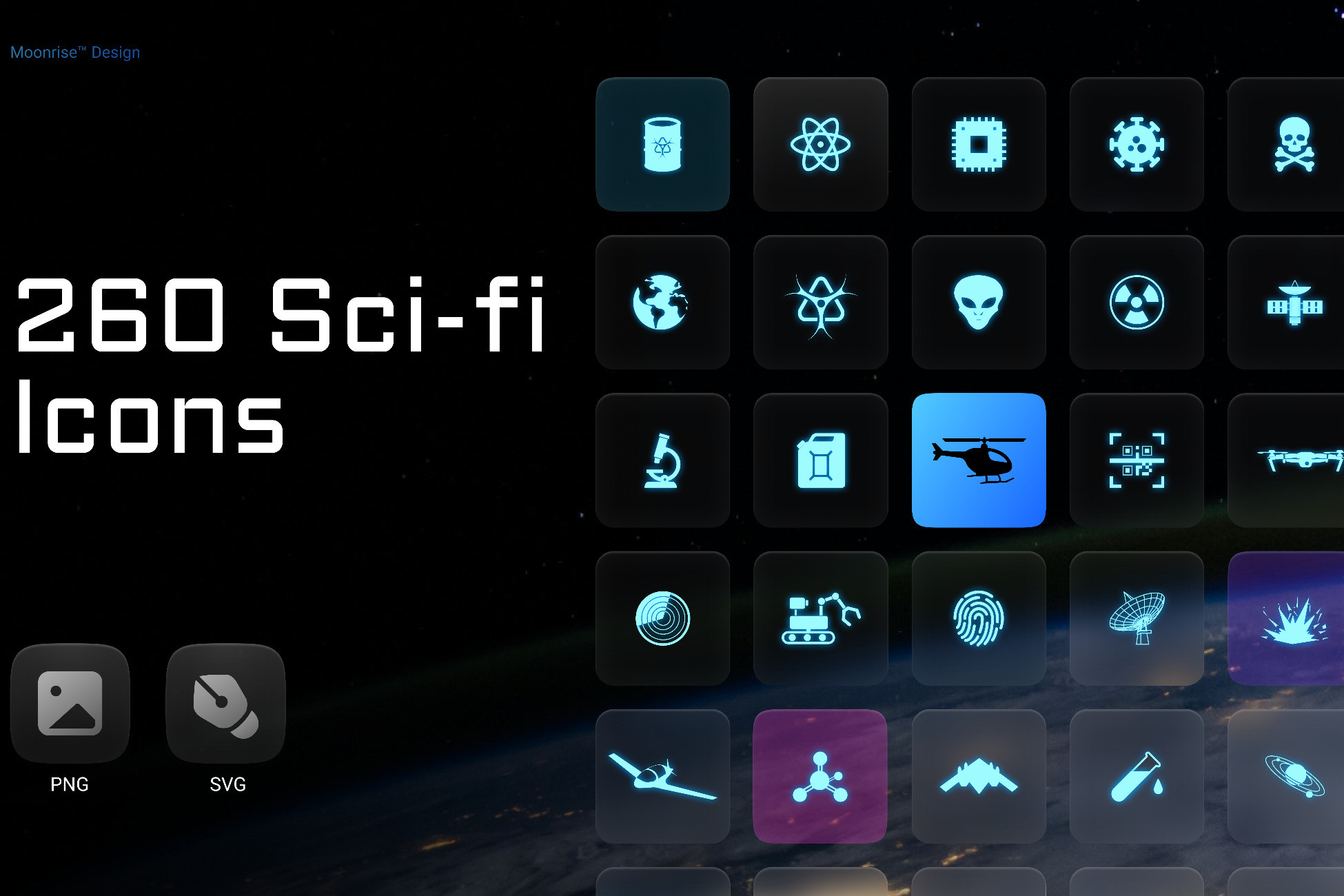SCI-FI icons UI | 2D 图标 | Unity Asset Store