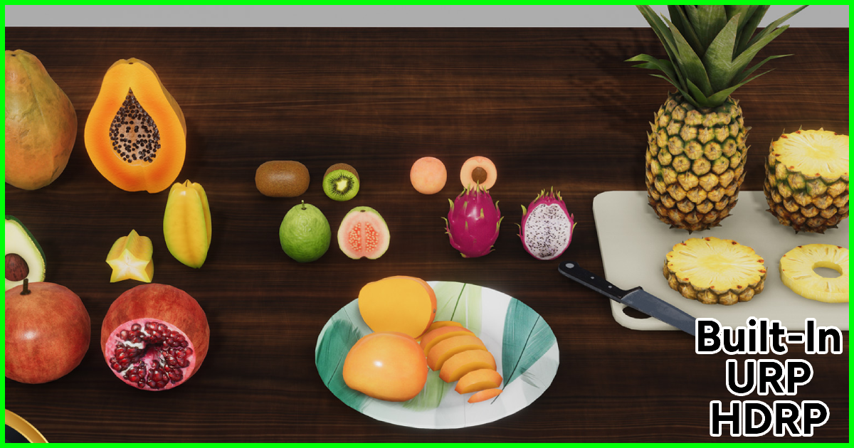 Fruits Vol - 2 | 3D 食物 | Unity Asset Store