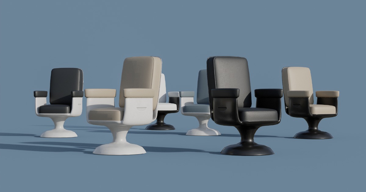 Stylized Modern Chairs Pack