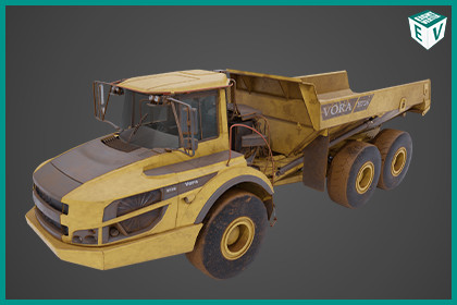 Dirty Articulated Mining Truck 04 URP HDRP Textures