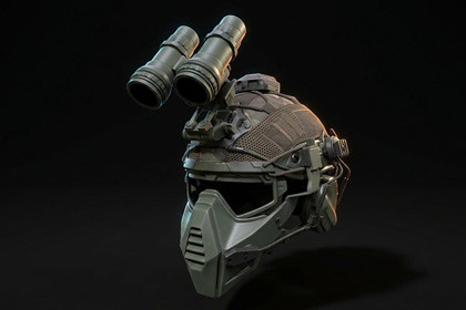 Tactical Helmet With Night Vision System A