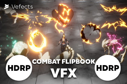Combat Flipbook VFX - HDRP