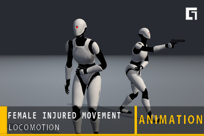 Female Injured Movement Animation
