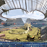 Abandoned Post-Apocalyptic Football Stadium - Modular Environment 3d Level