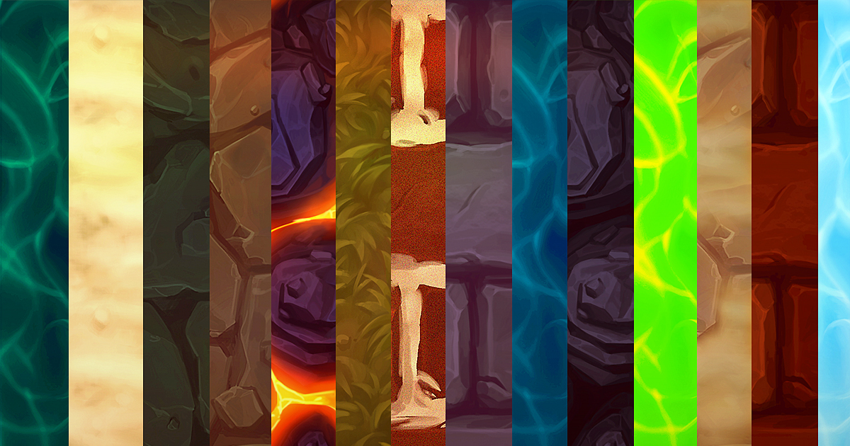 Stylized Handpainted Texture Starter Pack | 2D Textures & Materials ...