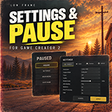 Settings & Pause for Game Creator 2