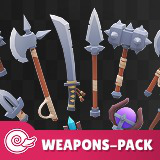 Stylized Weapons Pack - Low poly