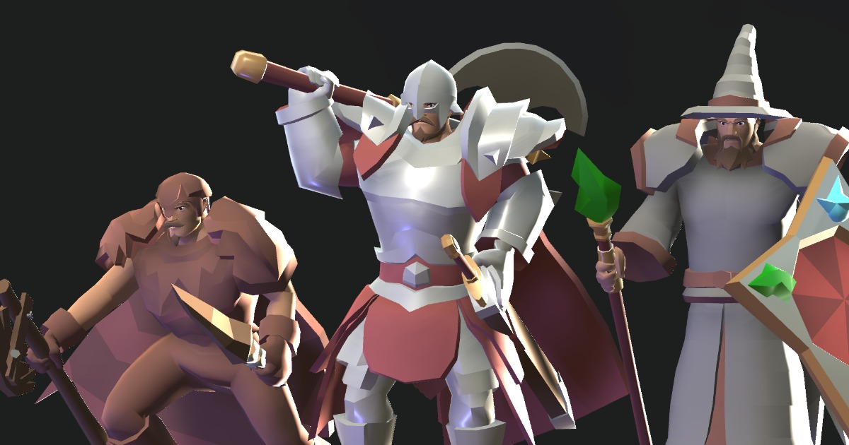 Lowpoly Stylized Fantasy - Modular Character | Characters | Unity Asset ...
