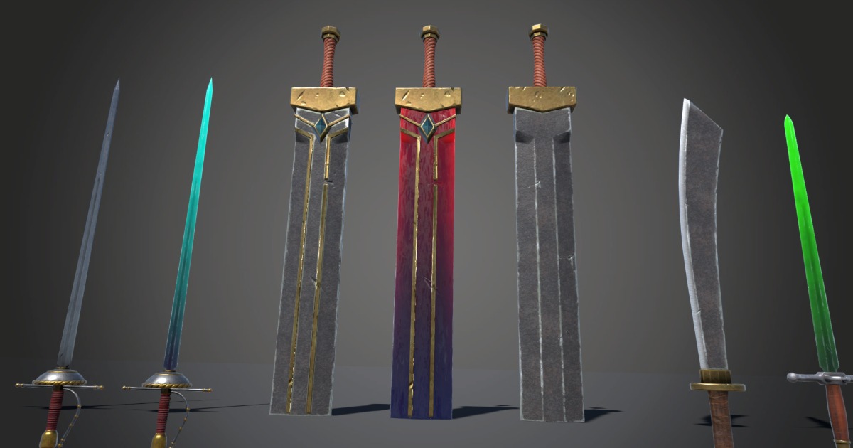 Unity Sword Sword Weapon Pack | 3D 무기 | Unity Asset Store