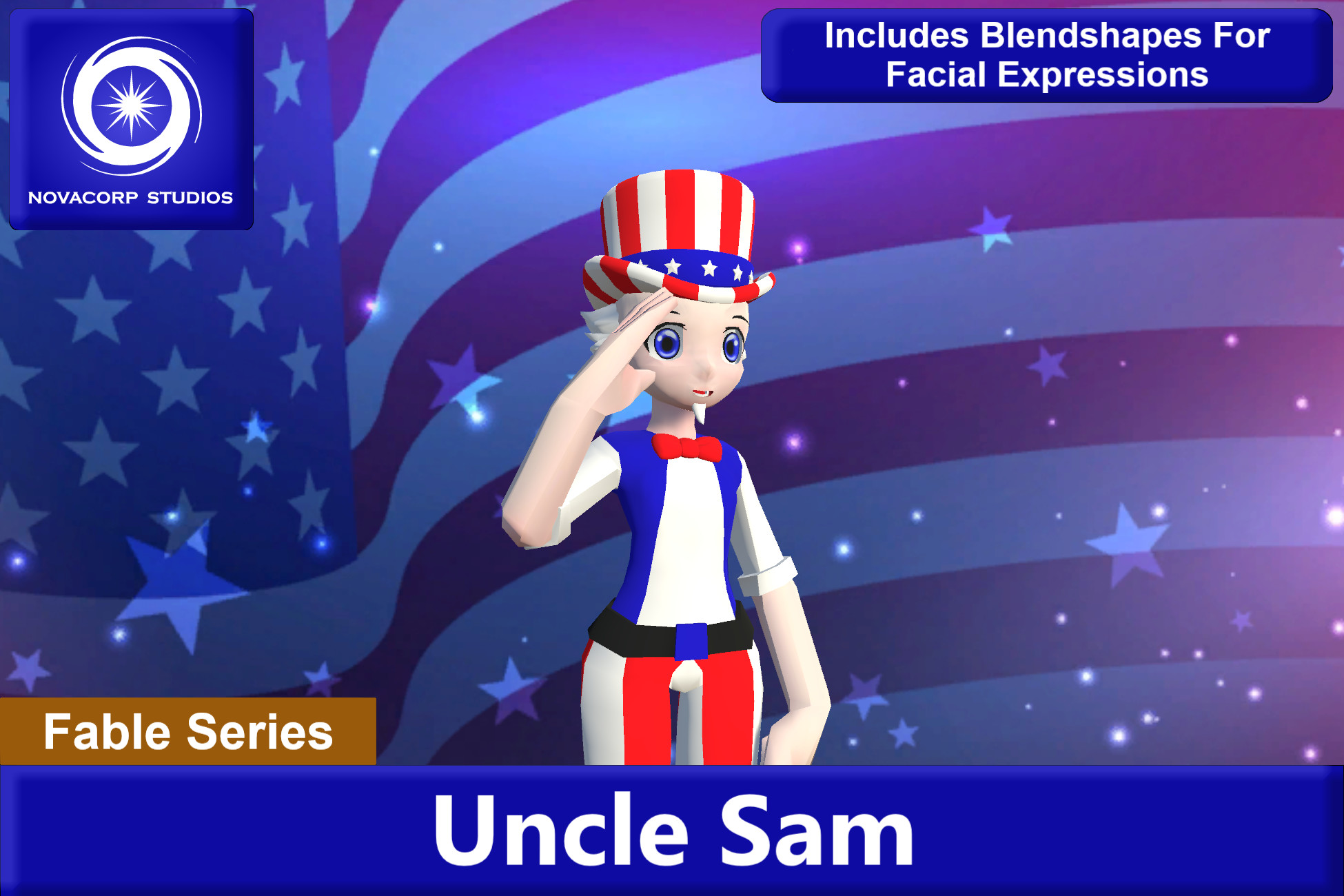 Uncle Sam (Fable Series) | 3D Characters | Unity Asset Store