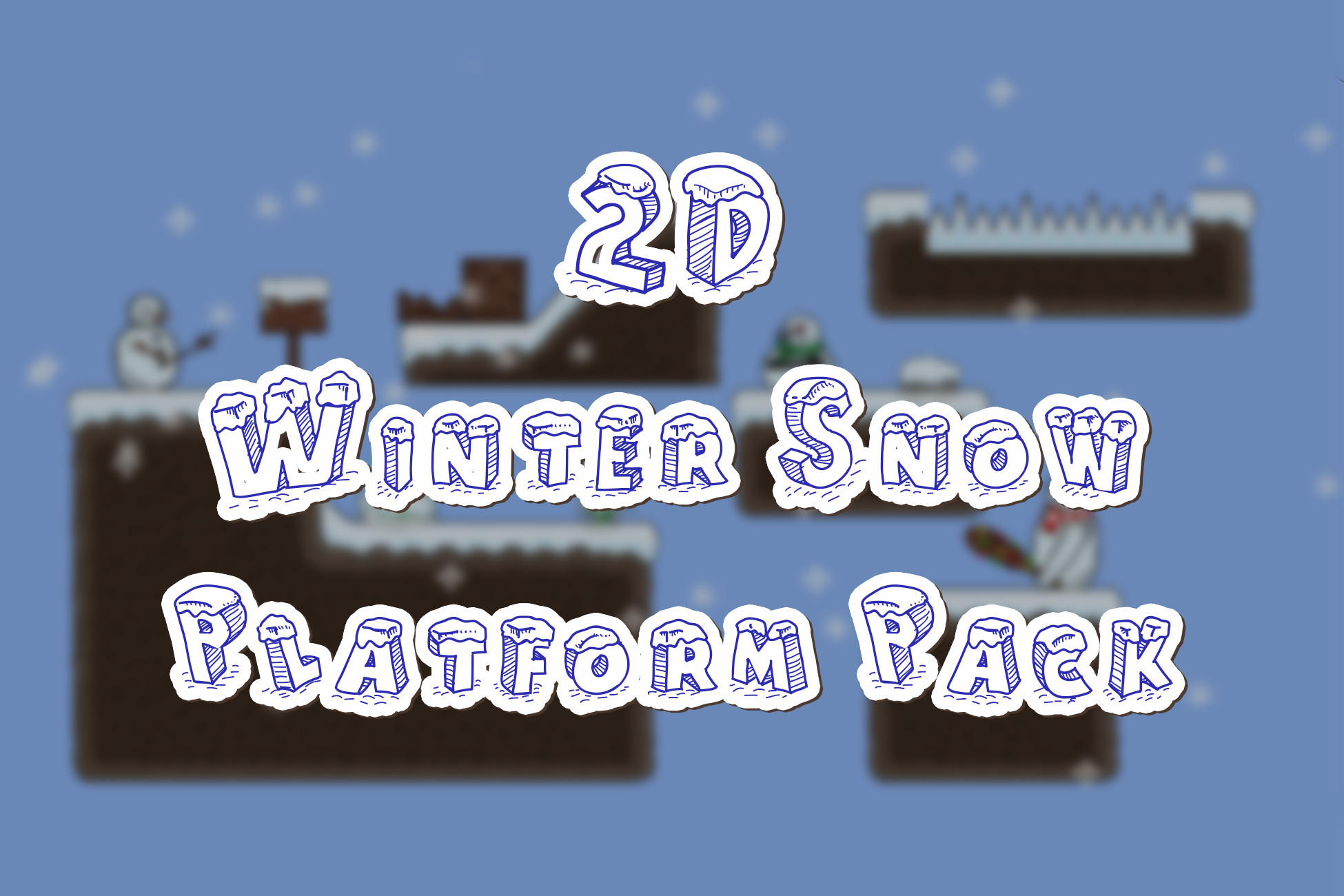 2D Winter Snow Platform Pack | 2D Environments | Unity Asset Store