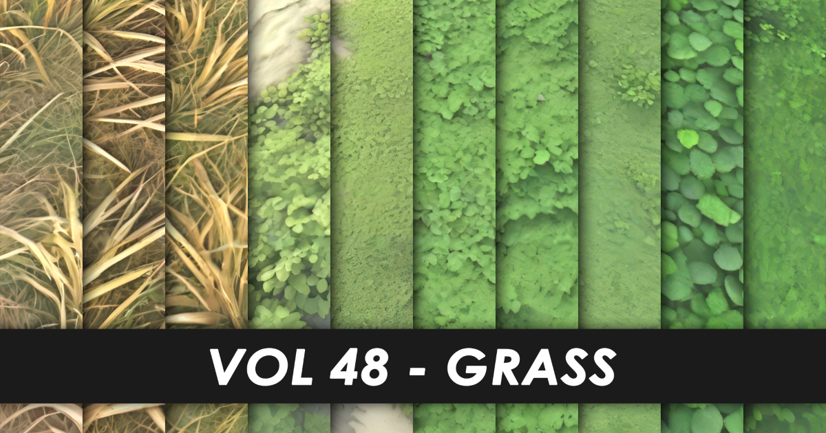 Realistic Textures - Vol 48 - Grass | 2D Textures & Materials | Unity ...