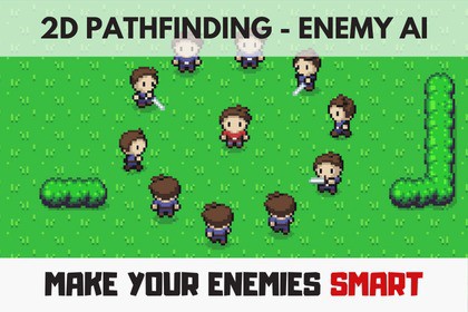 2D Pathfinding - Enemy AI for Unity