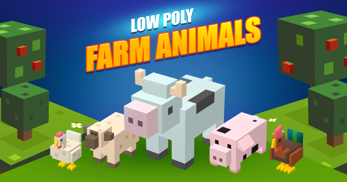 Lowpoly farm animals | 3D 동물 | Unity Asset Store