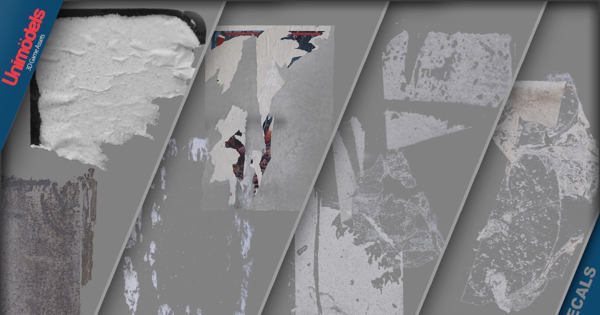 Decals Torn Paper Vol. 3 | 2D Textures & Materials | Unity Asset Store