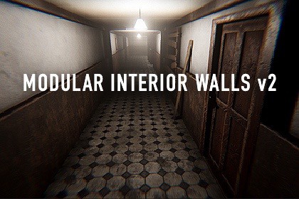 Modular Interior Walls Vol. 2 - Horror Pack (HDRP)