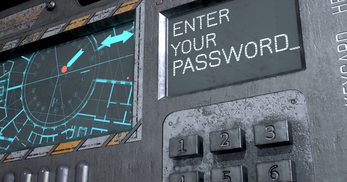 Sci-Fi Door electric lock keypad Card reader | 3D Electronics | Unity ...