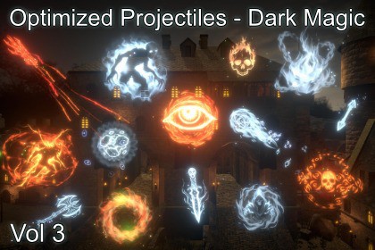 Optimized Projectiles VFX Vol. 3 (Dark Magic)