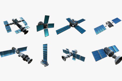 Satellites Collection - with 110 Texture Variations