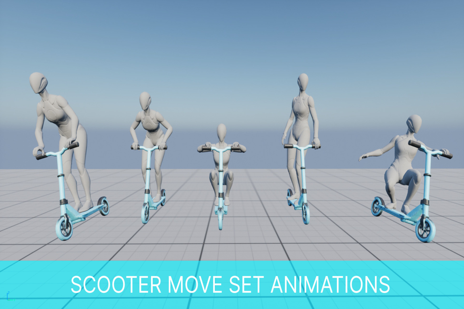 Scooter Move Set Animations | 3D Animations | Unity Asset Store