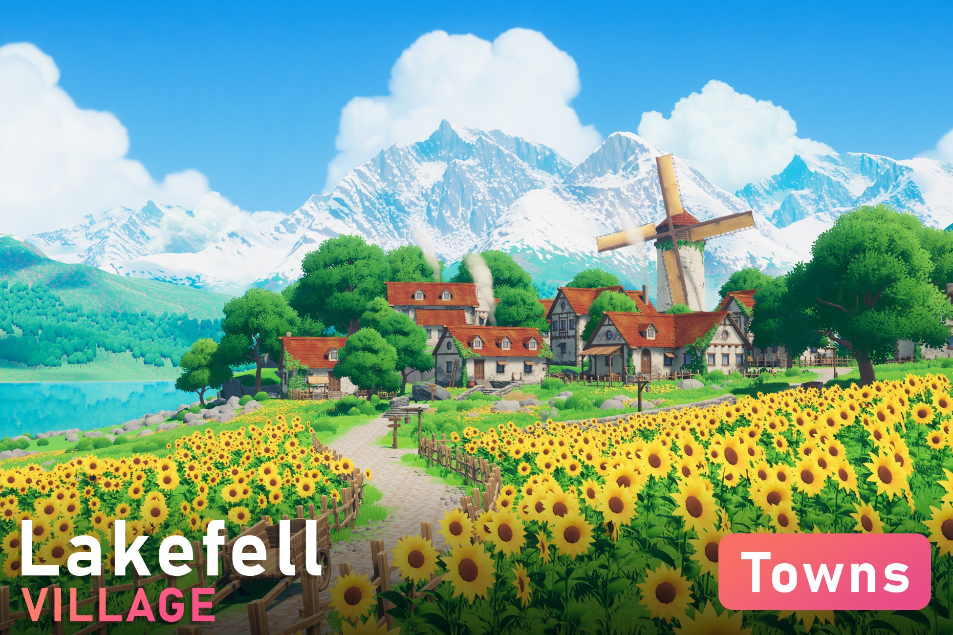 Lakefell - Stylized Fantasy Village