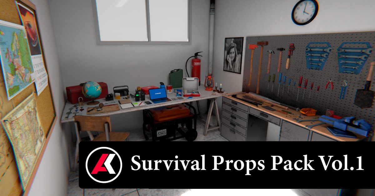 Survival Props Pack Vol.1 | 3D Props | Unity Asset Store