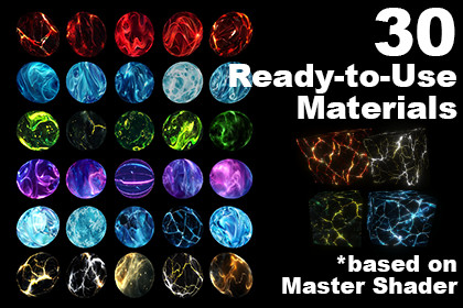 Elemental Energy Shaders Pack - Flow, Wave, Pulse, Distortion, Glow