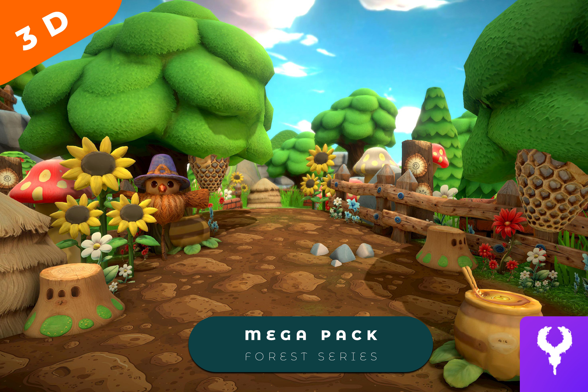 Cartoon Forest Mega Pack | 3D Fantasy | Unity Asset Store