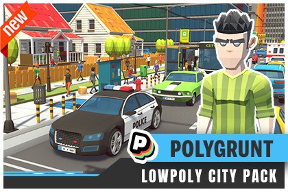 POLYGRUNT - Low Poly City Pack [3D Art]