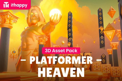 Platformer 9 Heaven - Low Poly 3D Models Pack