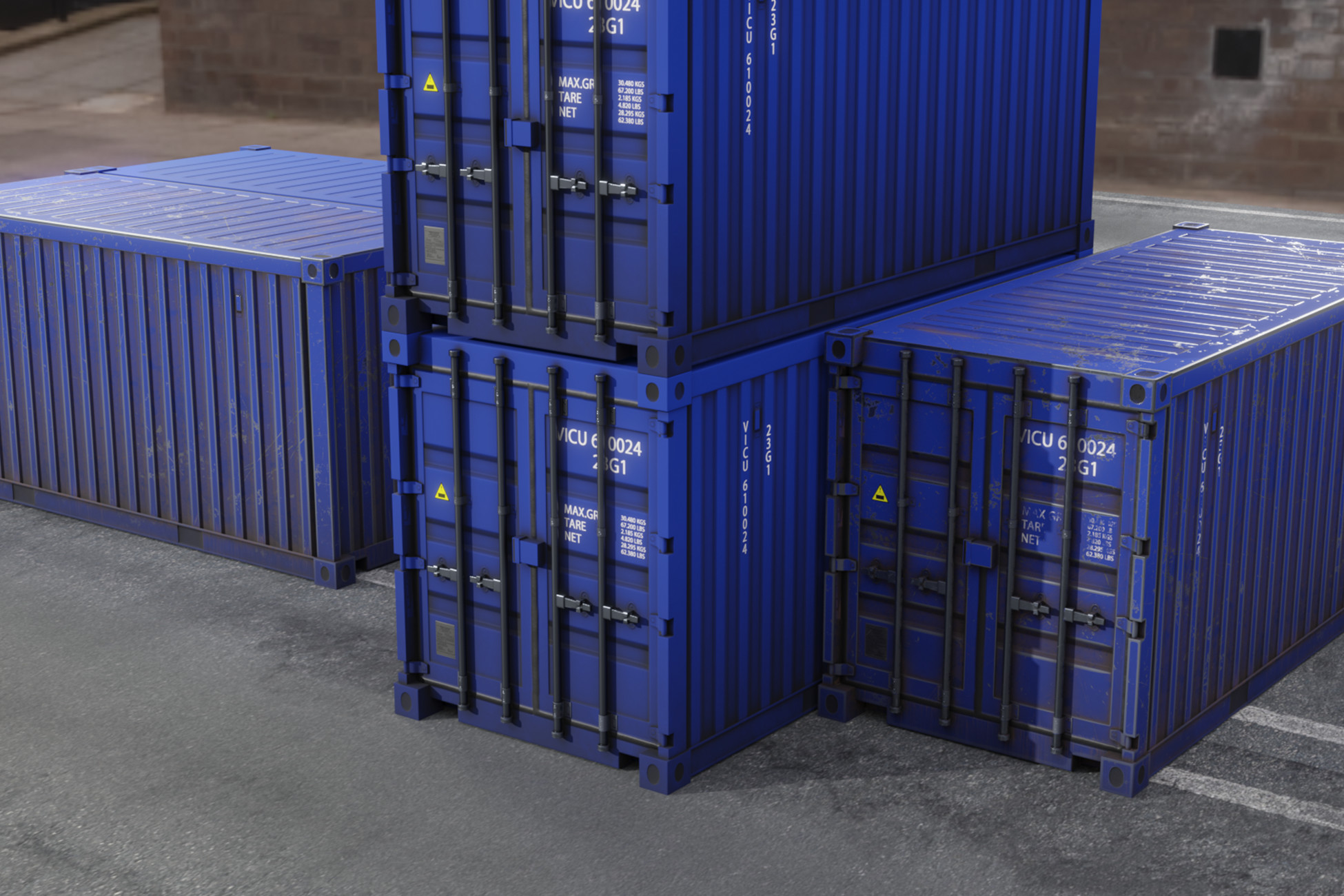 20ft Shipping Container | 3D Industrial | Unity Asset Store