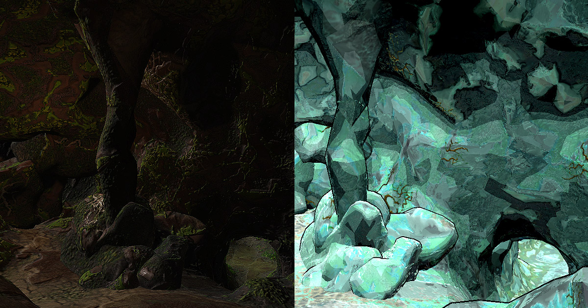 Cave Texture Unity Low-Poly Stylized Modular Cave System with Handpainted Procedural ...
