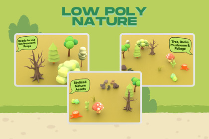 Low Poly Nature Props