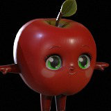 Chibi Fruit Apple two