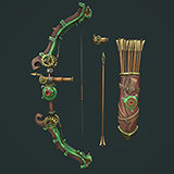 Steampunk bow quiver arrow