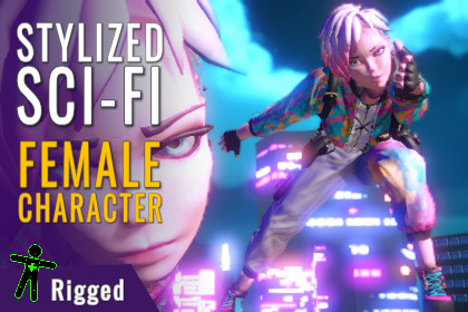 Stylized Sci-Fi Female Character