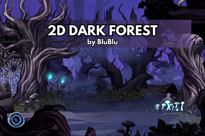 2D Platformer Dark Forest