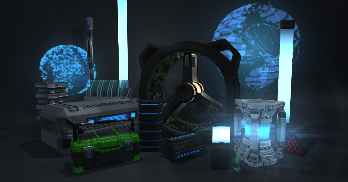 Unity Future Props Sci-fi Station Props | 3D Props | Unity Asset Store
