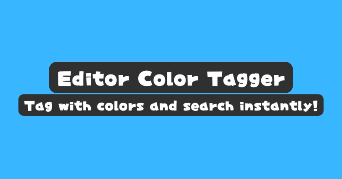 Editor Color Tagger | Utilities Tools | Unity Asset Store