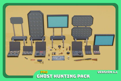 Low-Poly Ghost Hunting Pack Pro