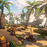 Handpainted Tropical Island Survival Pack